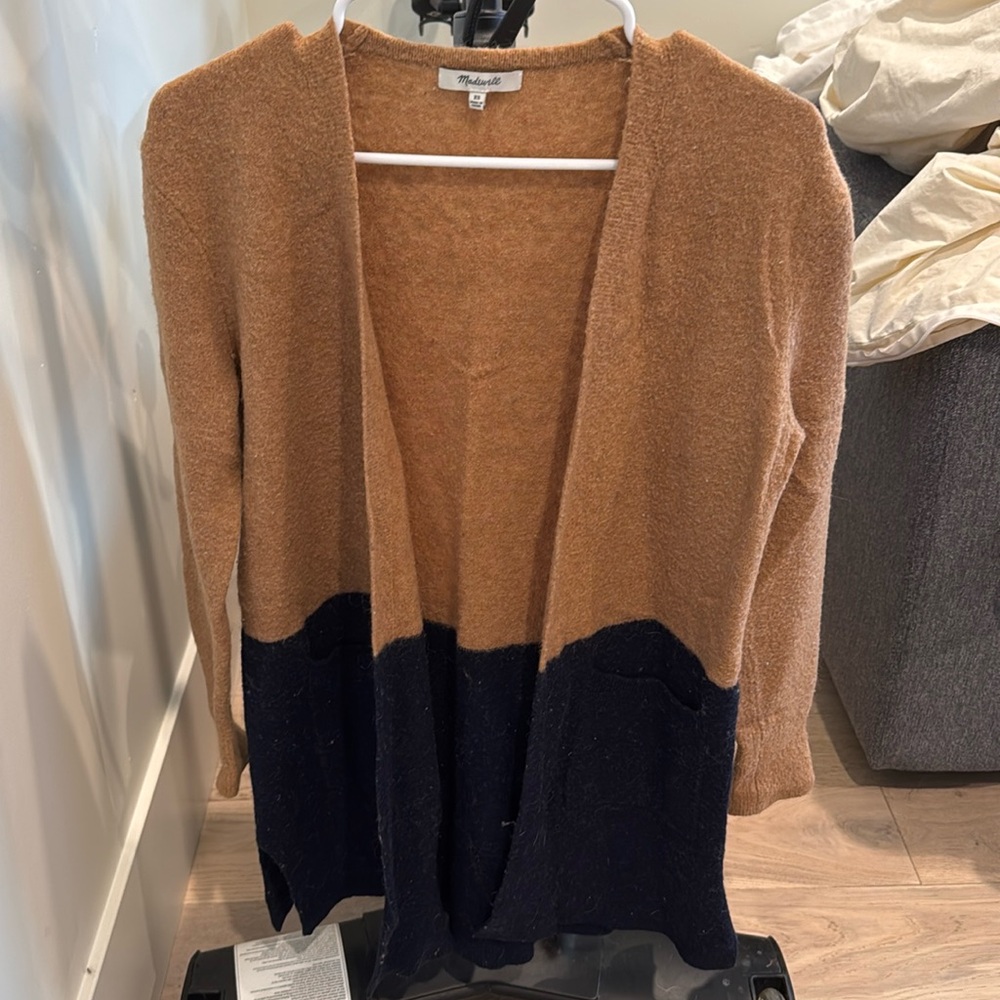 Madewell Kent Colorblock Cardigan Sz XS
